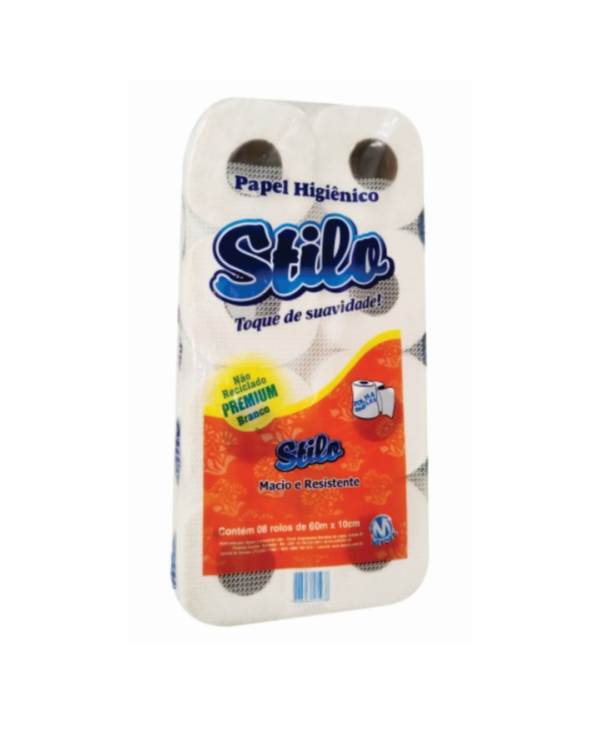 PAPEL HIGIÊNICO NEUTRO FOLHA SIMPLES - PACOTE COM 8 UNIDADES